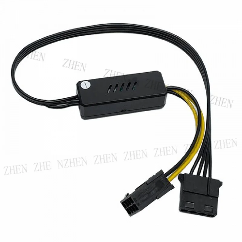 Y Y GPU 8Pin 12V Female To 4Pin Molex Hard Drive Power Cord with Built-in Module
