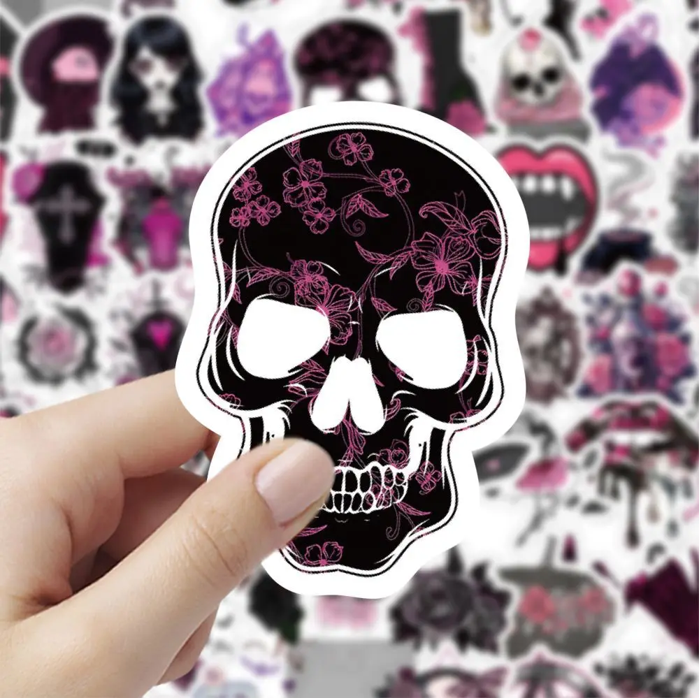 10/30/60PCS Hand Drawn Cute Pink Goth Magic Sticker DIY Phone Laptop Luggage Skateboard Graffiti Decals Fun forToy