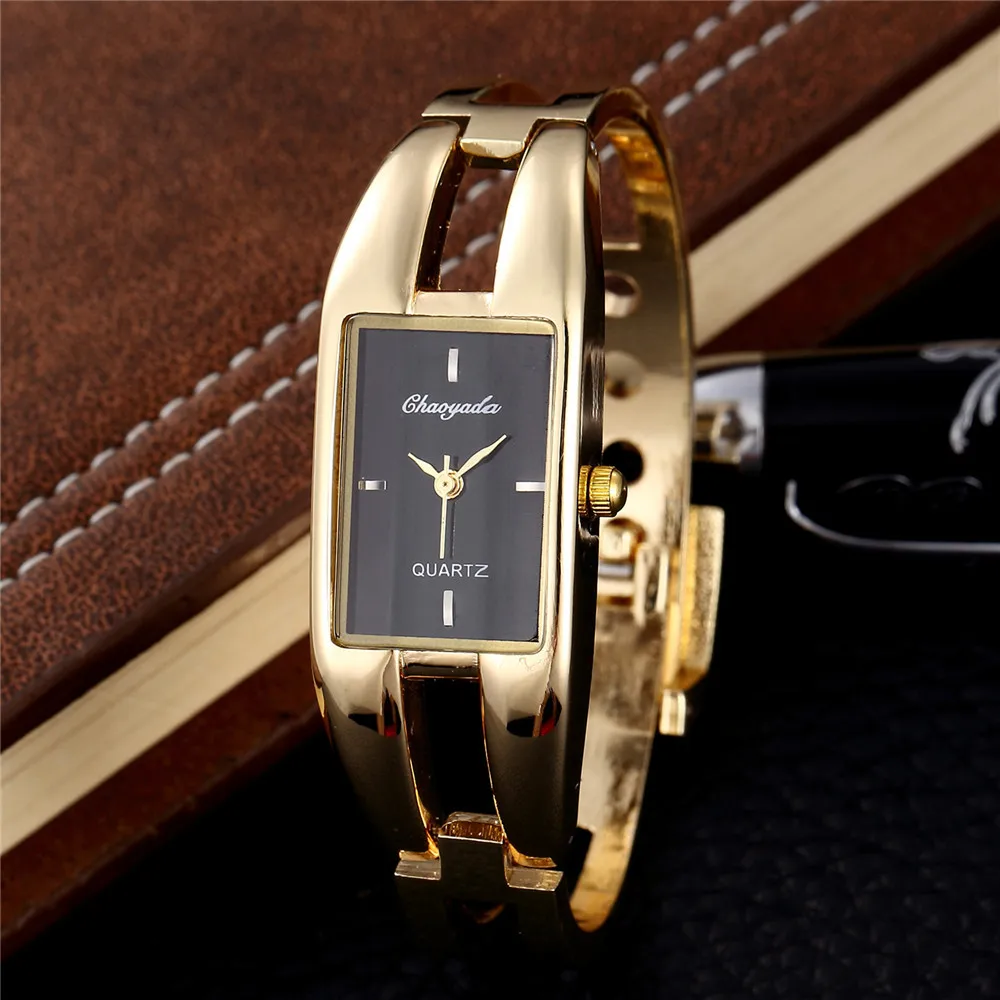 Luxury Gold Steel Bracelet Quartz Watch for Women Golden Ladies Wristwatch Relojes Para Damas Clock Elegant Female Clock