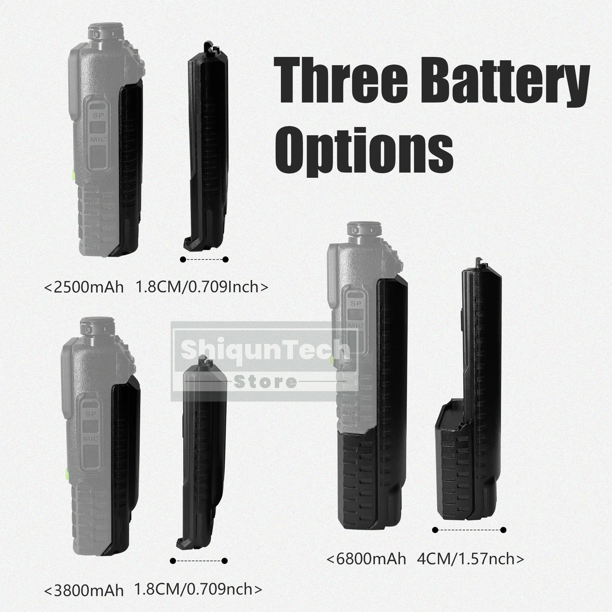 Baofeng اسلكية تخاطب UV-5RM IC شهادة 2500/3800/6800mAh خيار البطارية اللاسلكية نسخة تردد USB-C AM FM 10 واط هام راديو
