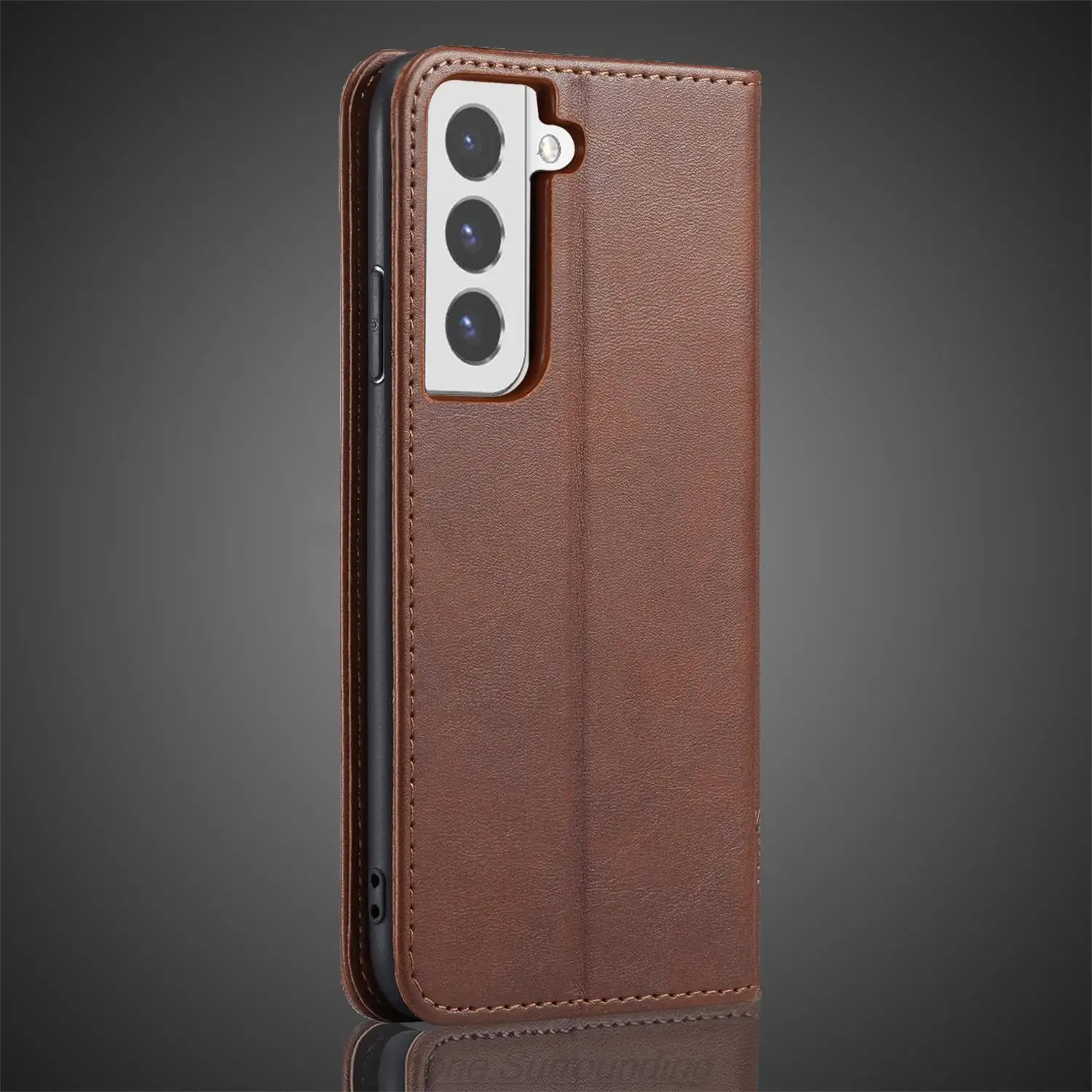 Magnetic Attraction Cover Leather Case for Samsung Galaxy S22 S 22 5G Flip Cover Case Card Holder Wallet Case Fundas Coque image 4