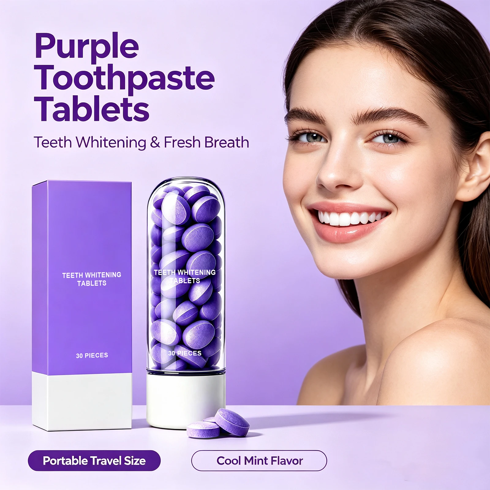 Chewable Teeth Whitening Table - огляд і ціна Teeth Whitening Toothpaste