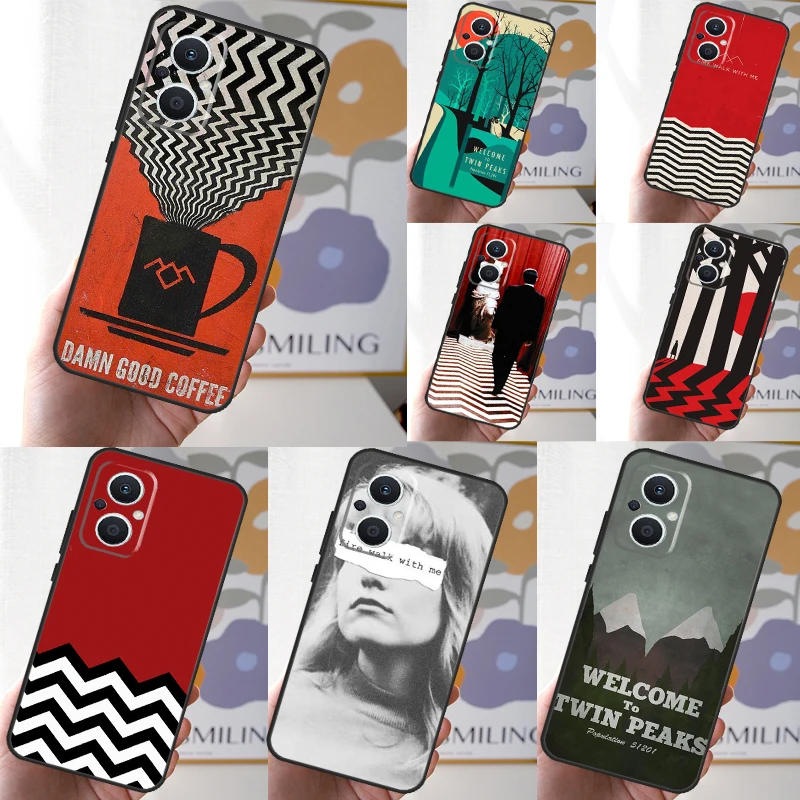 twin peaks Case For OPPO Reno 8 7 6 5 4 Lite 11F 10 Pro 8T 5Z 4Z OPPO Find X6 Pro X2 Neo X3 X5 Lite