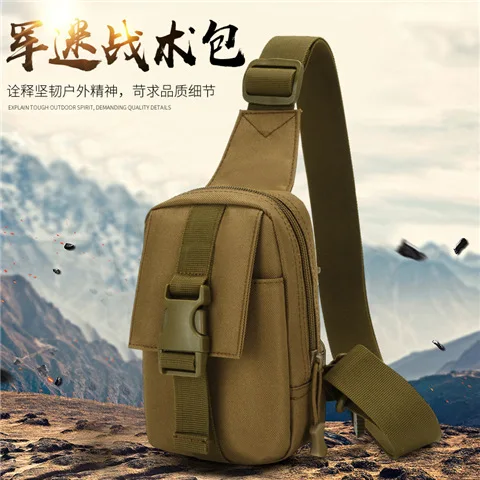 

Tactical Chest Bag Trekking Pack Sports Bag Shoulder Bag Crossbody Pack Assault Pouch for Hiking Cycling Camping