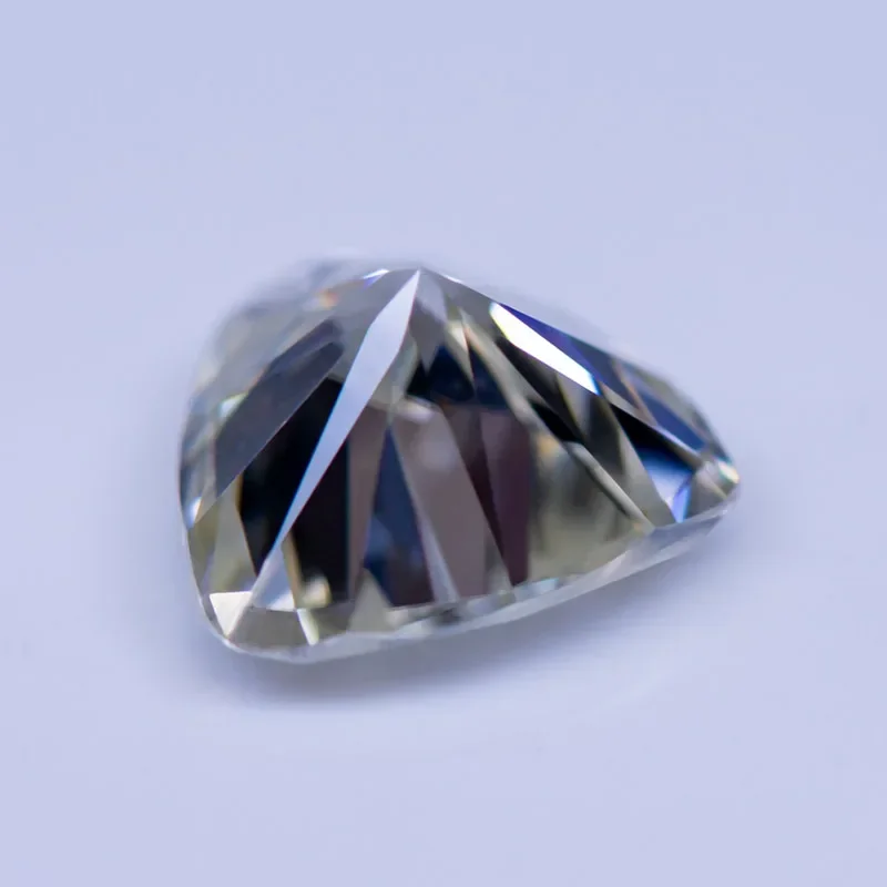 Moissanite Diamond Primary Color Brilliant Yellow Trillyon Cut Lab Created Gemstone for Charms Women Jewelry with GRA Report