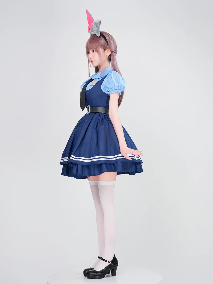 Zootopia Judy Rabbit Polizist Erwachsene Cosplay Kostüm Halloween Bühnenoutfit