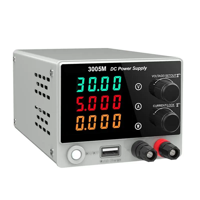 ABWP-DC Power Supply Laboratory Adjustable Voltage Regulator 30V 5A Bench Switching Power Supply Preset Current On/OFF