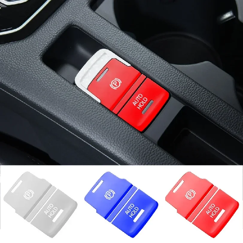 Car Handbrake Auto Hold P Switch Button Cover Cap Trim Protection Styling Accessories For VW ........Golf 7 7.5 MK7 AT 2015-2019