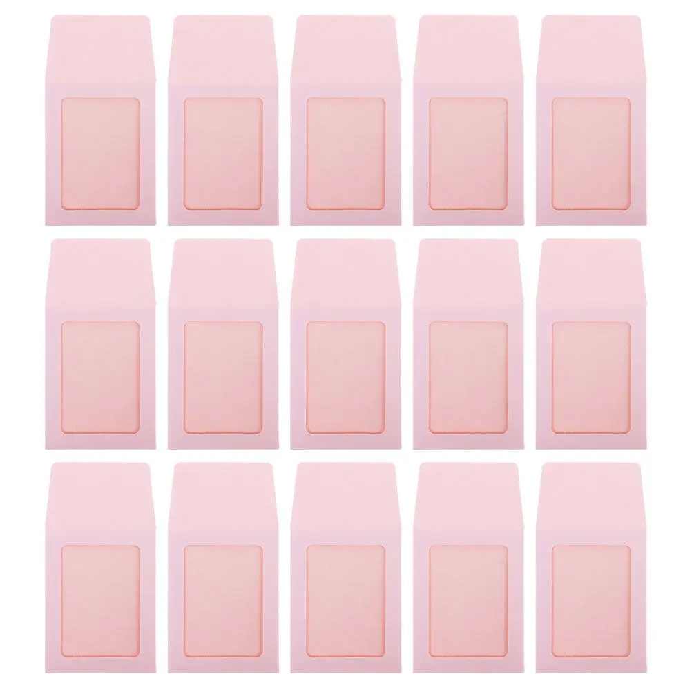 

15Pcs Clear Kraft Paper Card Sleeves for Baseball Basketball Volleyball Trading Cards Photo Id Business Cards Display Storage