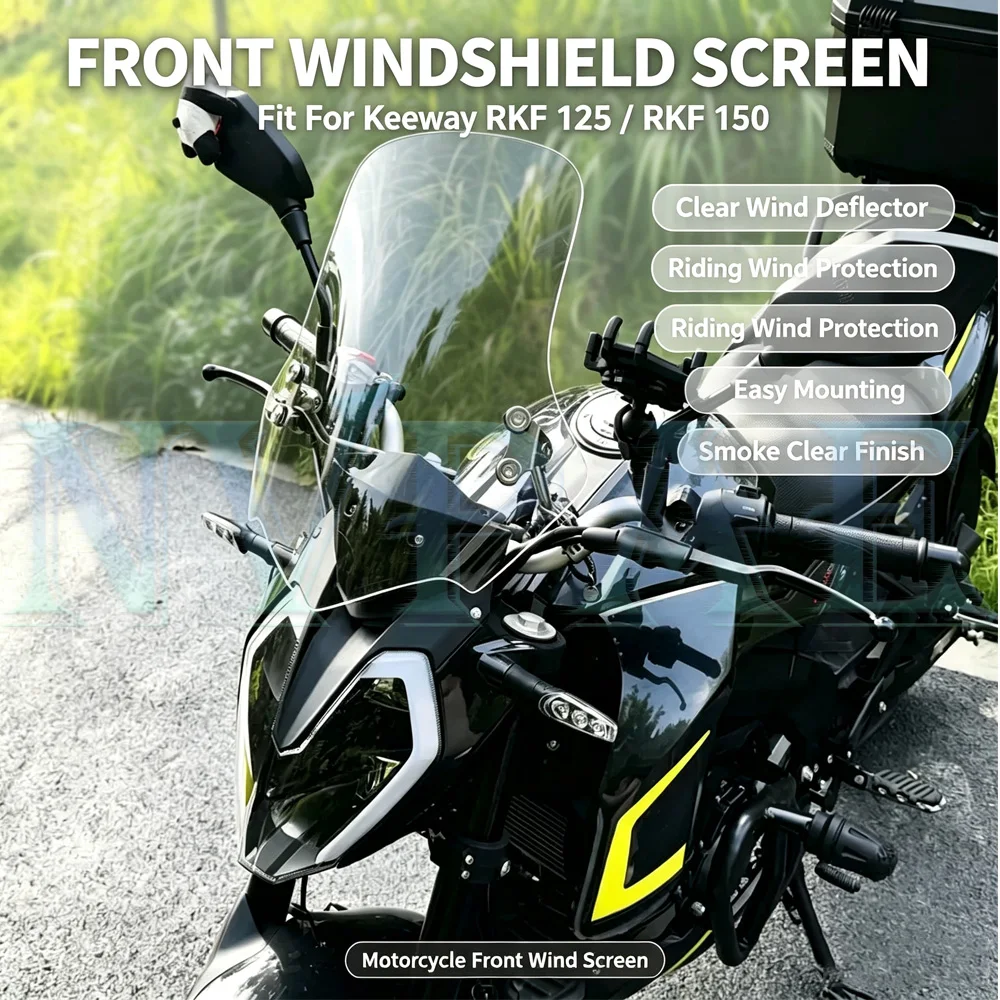 For Keeway RKF 125 150 RKF 125 RKF 150 Windshield Screen Wind Protection Motorcycle Front Wind Screen Modified accessories