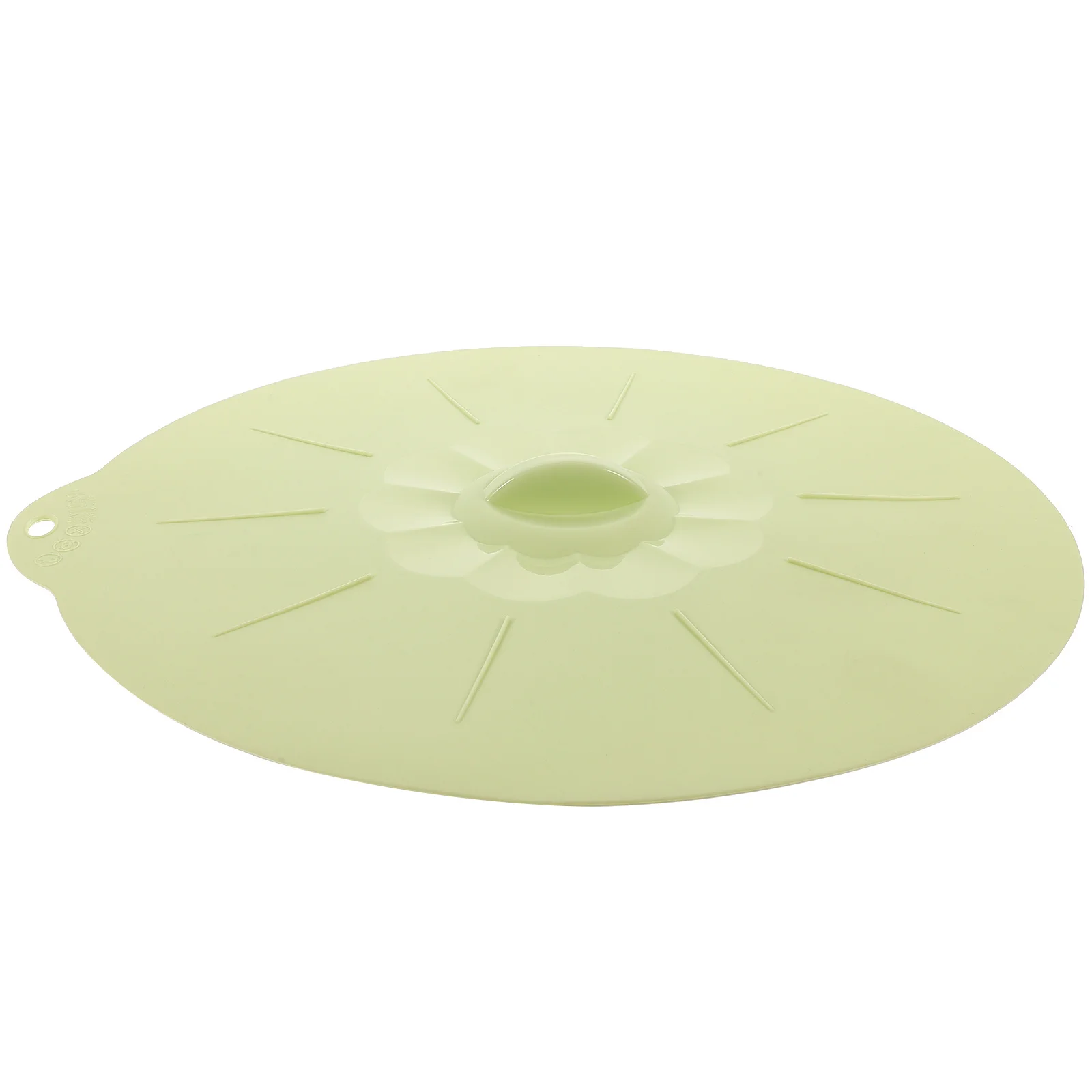 غطاء حفظ من السيليكون بدرجة الطعام كبير جدًا مستدير أخضر للوحة وعاء عموم شفط ختم قابل لإعادة الاستخدام آمن للاستخدام في غسالة الأطباق