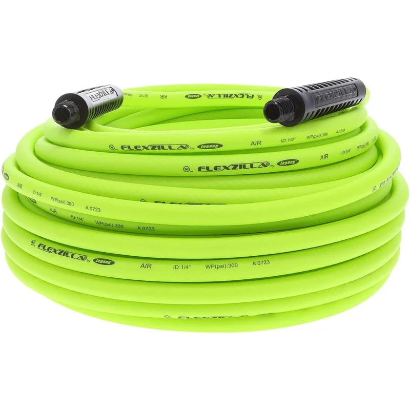 

Air Hose, 1/4 In. x 100'., 1/4 In. MNPT Fittings, Heavy Duty, Lightweight, Hybrid, Zillagreen - HFZ14100YW2