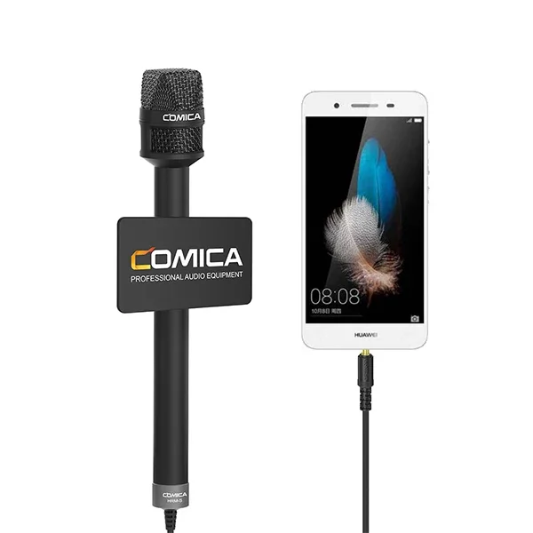 Comica HRM-S Handheld Microphone Reporter Phone Interview Video Mic  11 MAX  S10  Smartphones