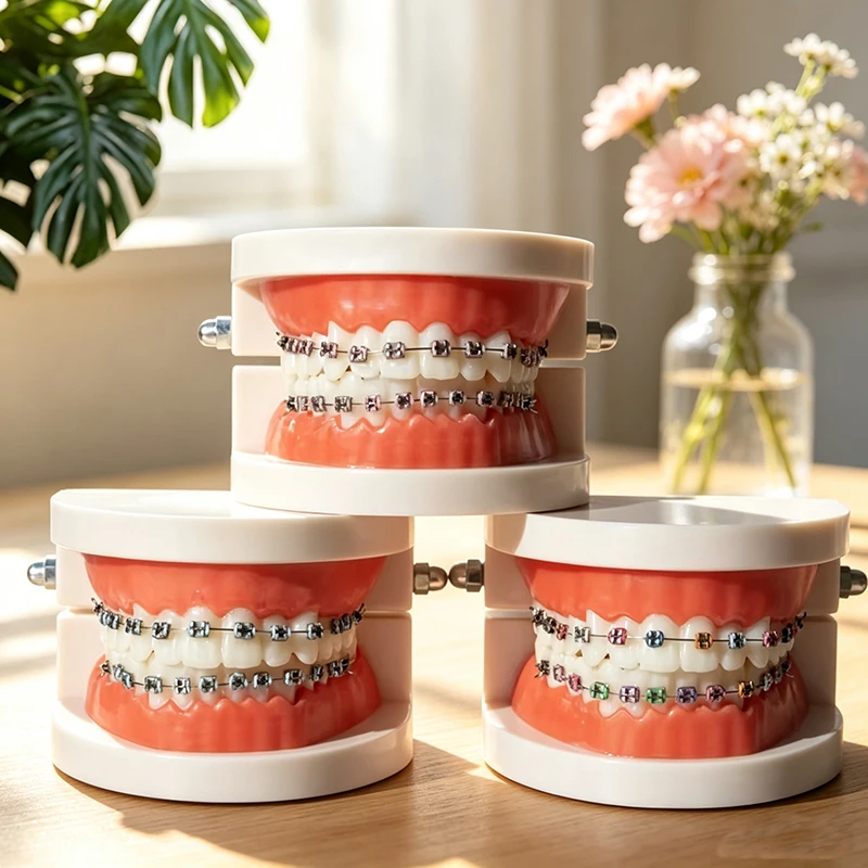 modelo-de-braquete-metalico-oral-display-para-comunicacao-medico-paciente-modelo-odontologico-modelo-de-braquete