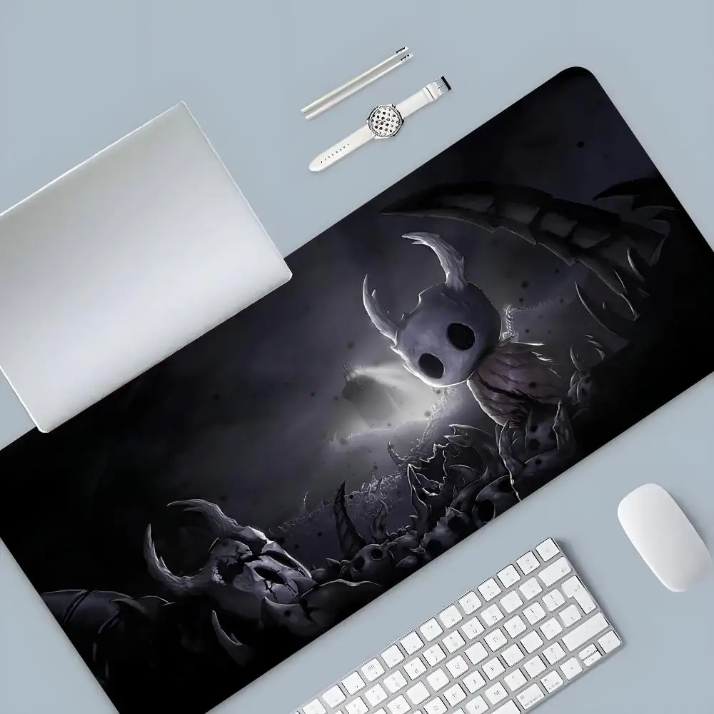 Bantalan Mouse Anime Ksatria berongga, alas Mouse meja besar untuk PC