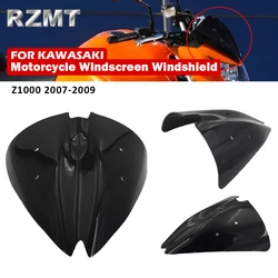 For Kawasaki  Z1000 2007-2009 Z 1000 Windscreen Windshield Shielda Double Bubble Wind Deflector Motorcycle Accessories