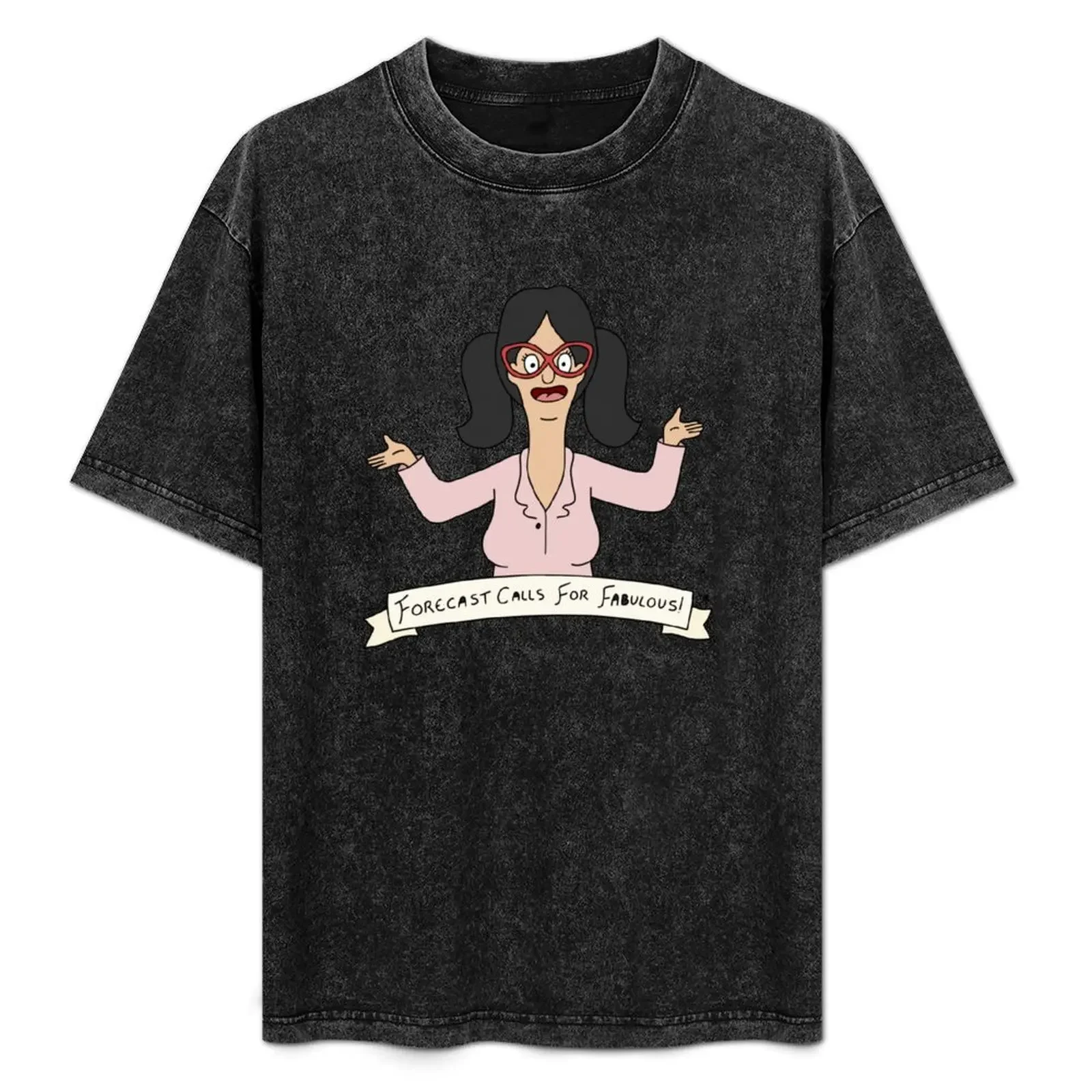 

Linda Forecast Calls for Fabulous T-Shirt Simple Casual Short Sleeve Tee