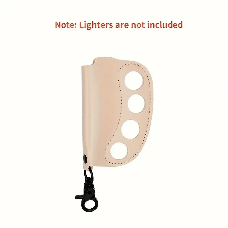 1pc, Premium Lighter Case, Portable Protective Lighter Cover Case, Reusable Lighter Case For Regular Lighters - With Keychain Si