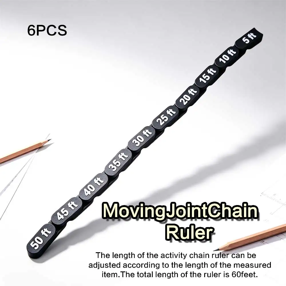 Flexible Articulated Movement Ruler Articulated Creative Flexible Chain Measuring Gauge Jointed Practical Jointed Chain Ruler