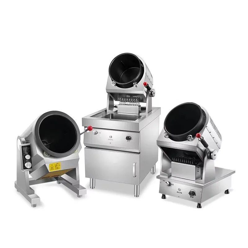 2025 Desktop Drum Cooking Machine Intelligent Cooking Wok Automatic Fried Rice Wok Commercial Cooking Ro-bot for Restaurant