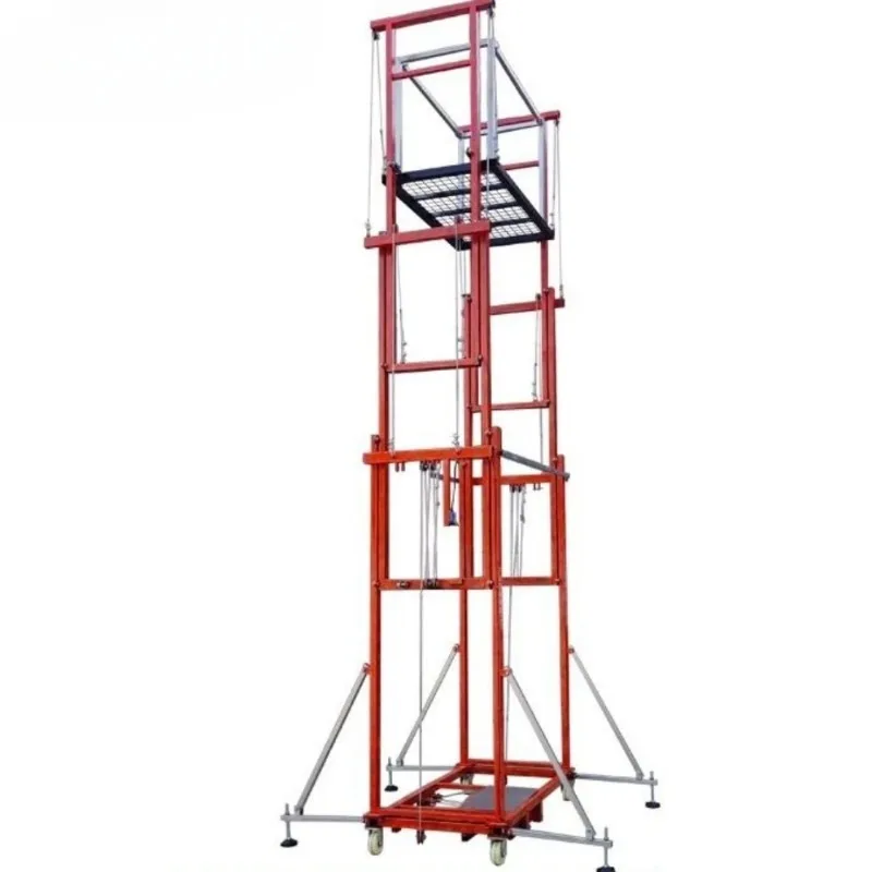 

Electric scaffolding foldable mobile lifting platform fully automatic remote control hoist