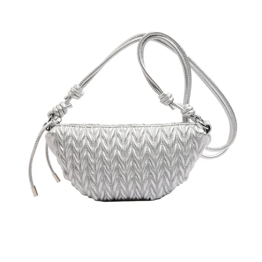 

Summer fashion simple senior sense armpit women's bag Korean pleated niche dumpling bag versatile chic shoulder women's bags