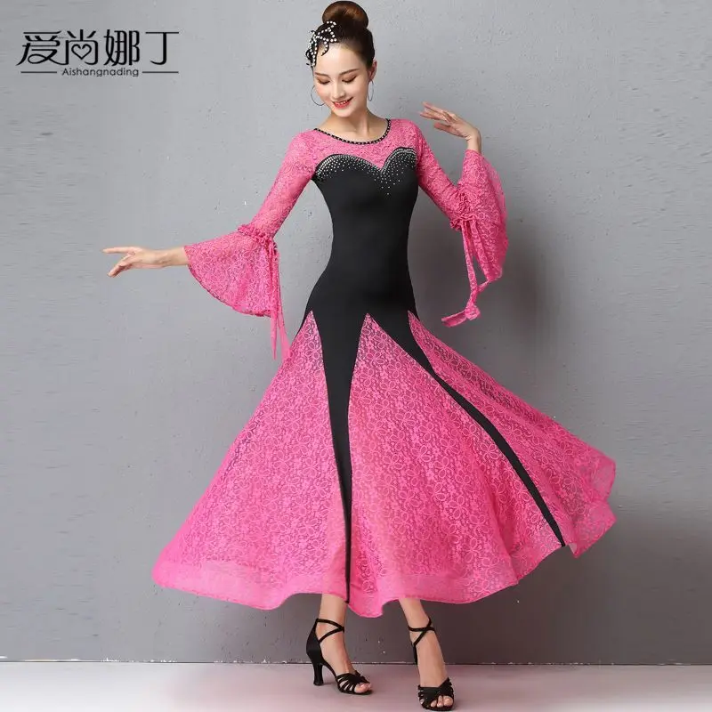 Modern Dance Dress New National Standard Social Dance Costume Waltz Competition Big Swing Performance Skirt