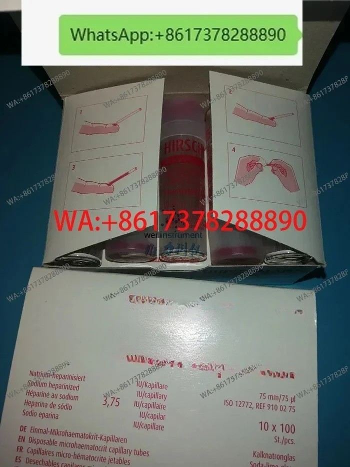 9100275 9100175  Heparinized hematocrit capillary sealing wax plate centrifuge