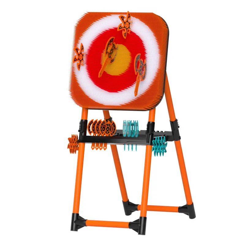 Family parent-child team building throwing set axe target dart target iron frame decompression game
