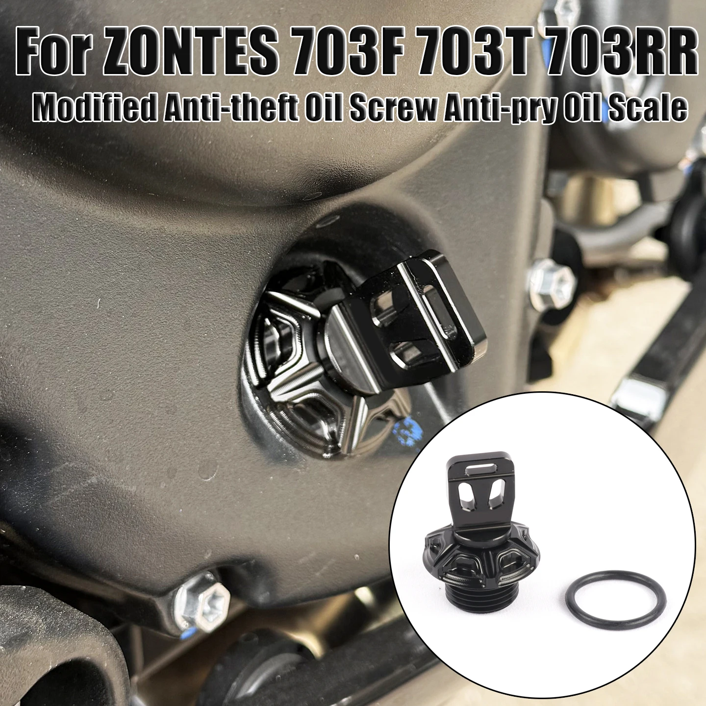 

Motorcycle Modified Anti-theft Oil Screw Anti-pry Oil Scale For ZONTES 703F 703T 703RR 703 T F RR