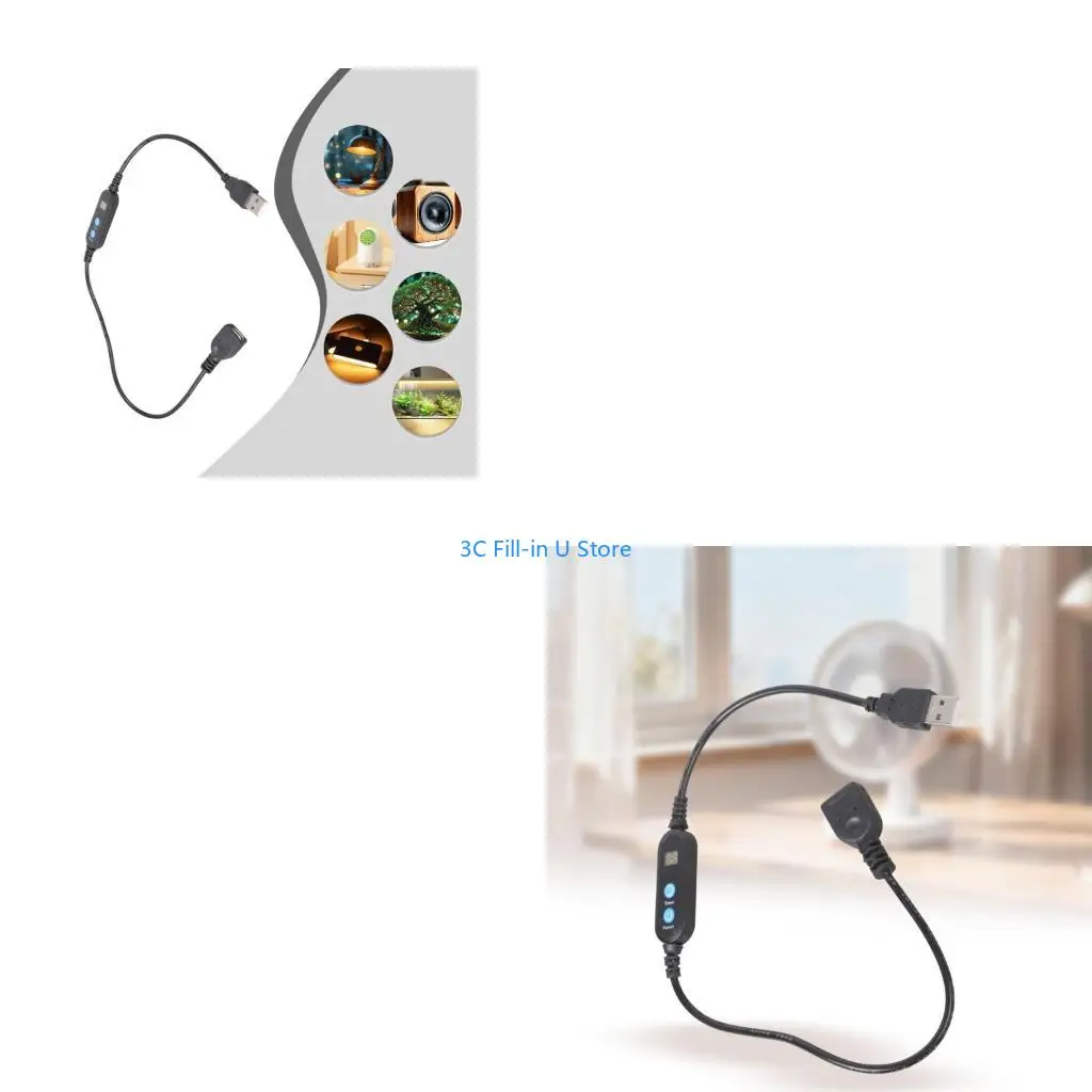G8TA Intelligent USB Timer Line 1 to 30 Minutes Adjustable Switching Control Cable Cord For Kitchen Fan Charging Devices
