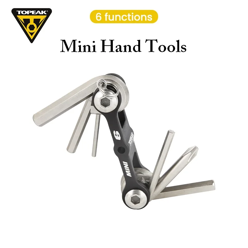 Topeak TT2506 Road Bike Cycling Repairing Tool Kit MTB 6 in 1 Multi-function Hand Tool Bicycle Maintenance Hex Allen Wrench Set