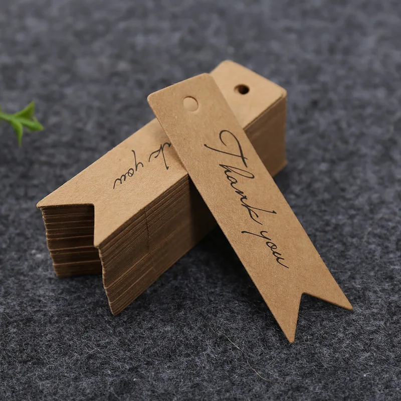 50/100pcs Csomagolás Cafatos gyapjúfürt handmade Aggat Epilógus 7x2cm Nátronpapír Dolgozat kártyák Állásából elbocsát mag Adomány Epilógus labels számára DIY kézműves Adomány Göngyöleg Cafatos gyapjúfürt