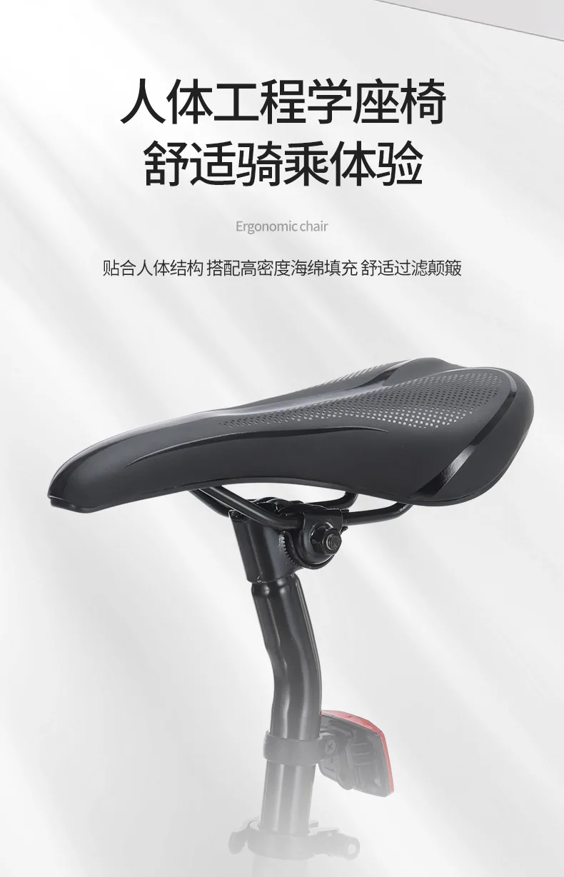 Bicycle riding and sliding, male and female adult college students leisure city walking bicycles