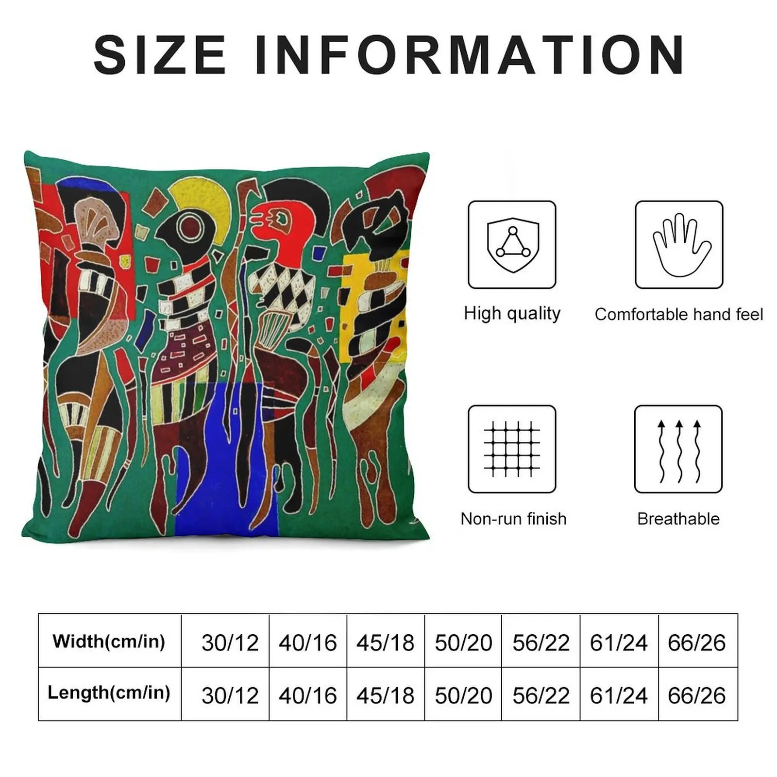 Kandinsky Four Figures on Three Squares 4 figuren auf 3 quadraten Throw Pillow Custom Cushion pillow