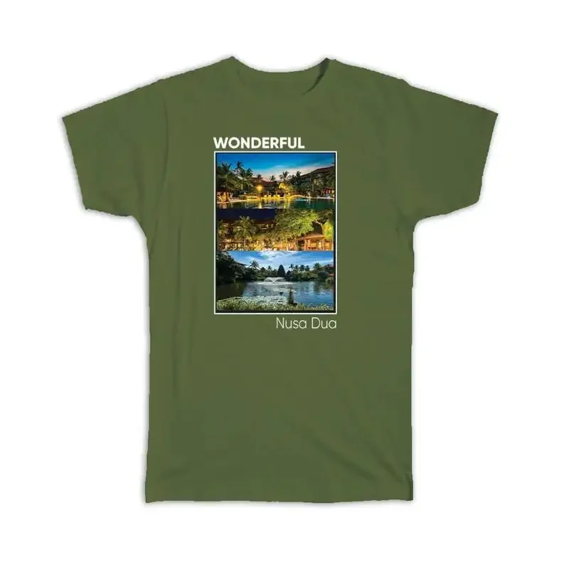 Wonderful Nusa Dua Bali Indonesia Benoa Resort Night Time Bridges type T shirt