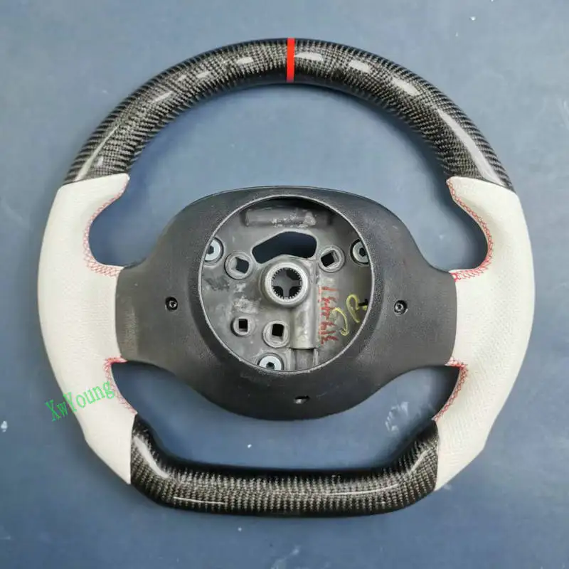 For Smart Fortwo W451 C451 2007-2014 Customized Real Carbon Fiber Car Steering Wheel