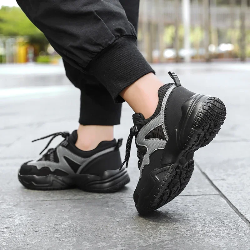 

Four Seasons Thick-soled, Color-matched, Height-increasing, Breathable Mesh, Parent-child Large-sized Casual Sports Shoes