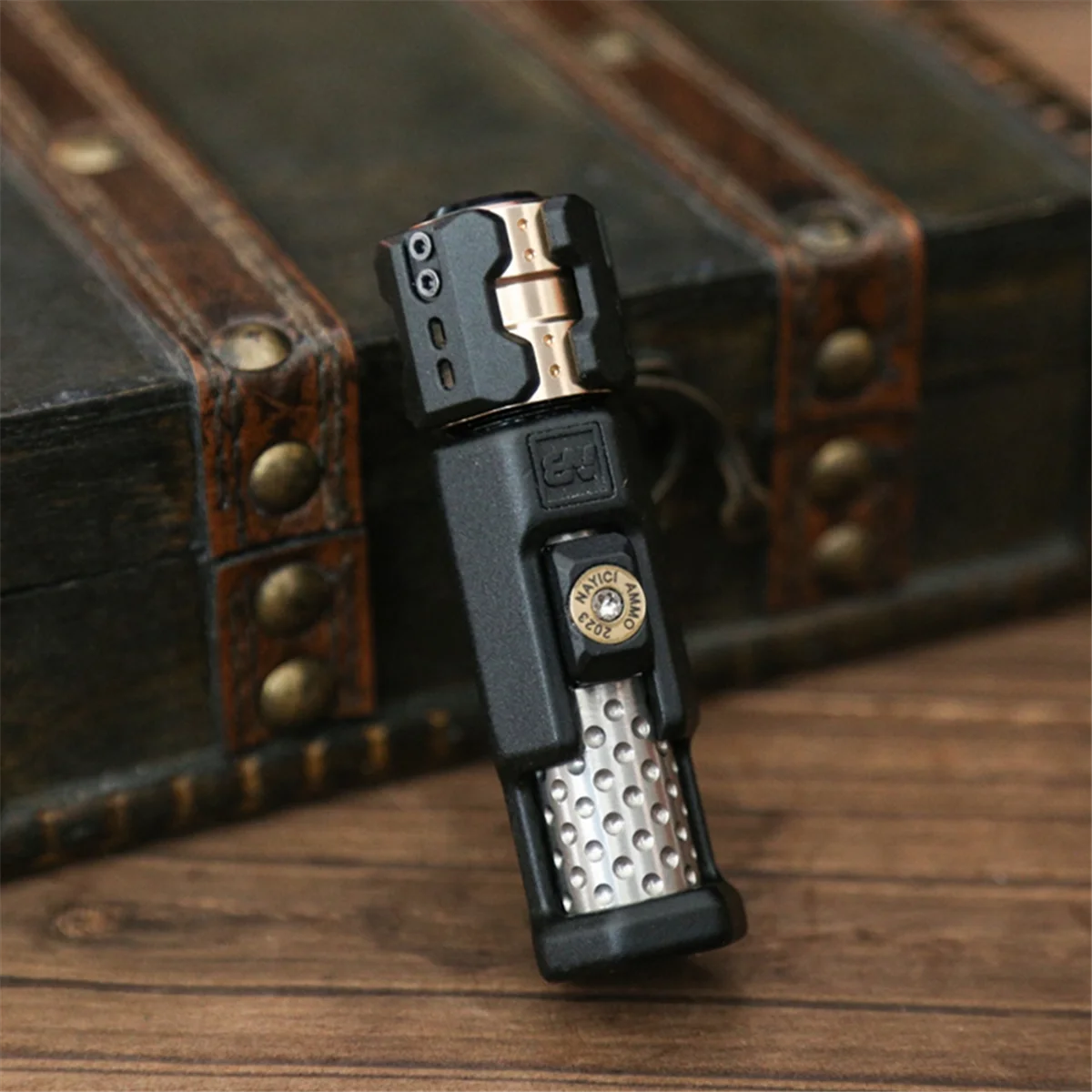 A40I Musketeers Bolt Fidget Spinner - EDC Haptic Slider Metal ADHD Stress Relief Toy Office Desk Adult Fidgeting Tool