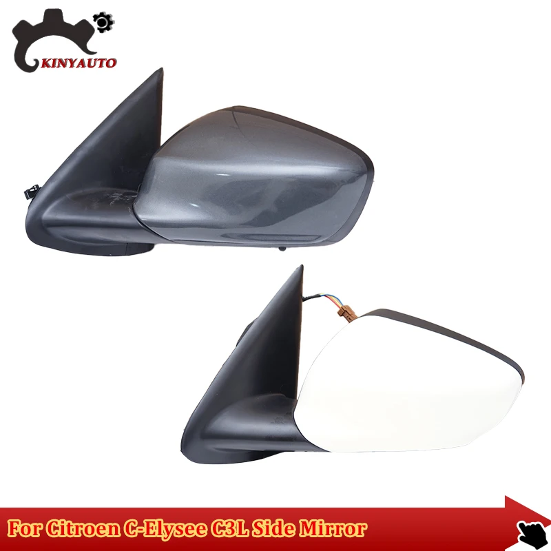 

For Citroen C-Elysee C3L 14-16 Side External Rearview Rear View Mirror Assembly Assy INCL Lens Light Shell Frame Cover Holder