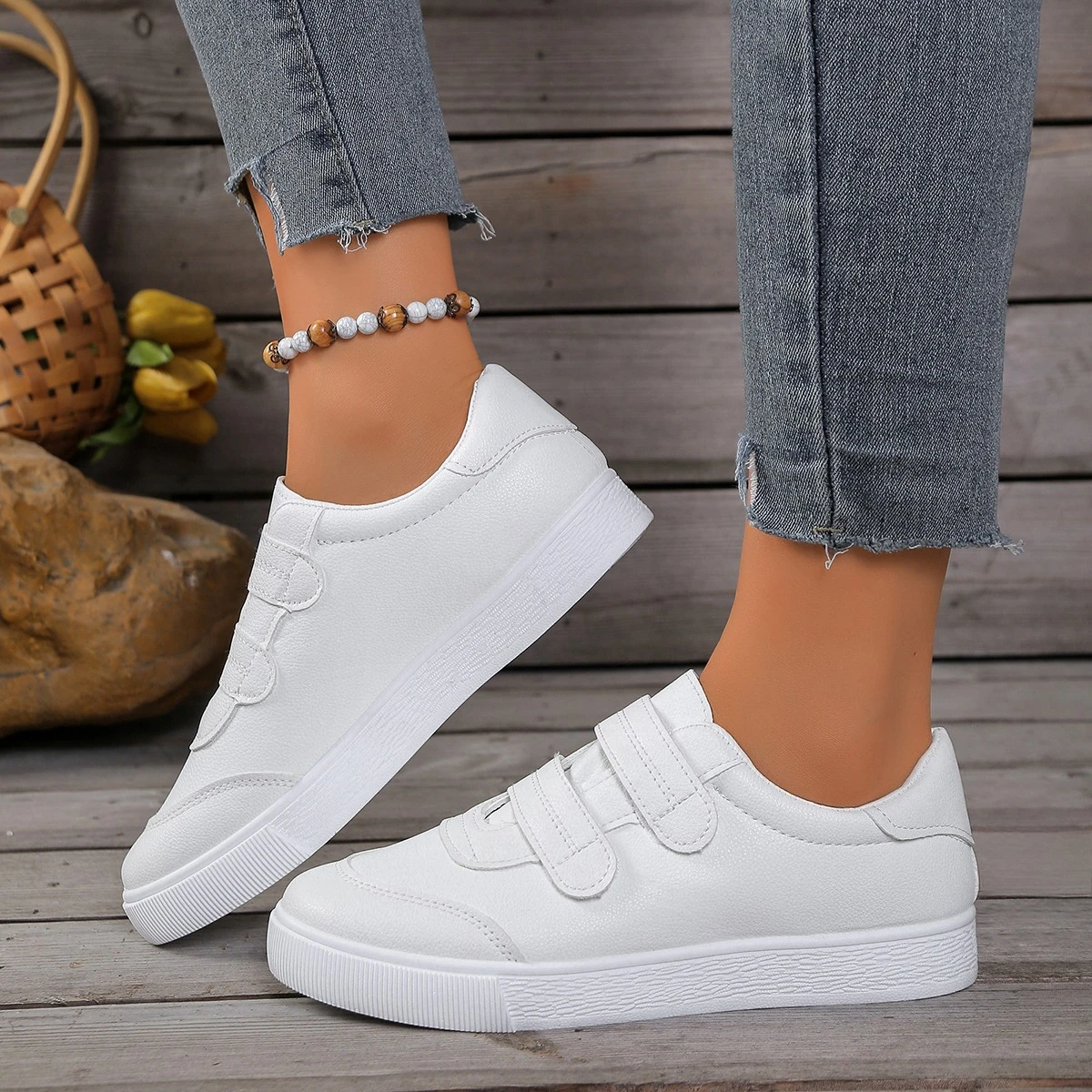 Zapatos planos cómodos para correr para mujer, superventas, a la moda, primavera y otoño, nuevos y elegantes zapatos deportivos de ocio de suela gruesa