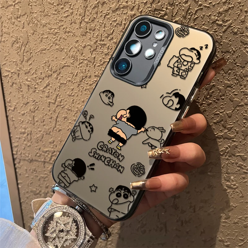 

Cute funny Shin-chan Pattern Phone Case For Samsung Galaxy S25 S24 S23 S22 Ultra S21 Plus FE A15 A55 A54 A53 A36 A35 A34 Cover