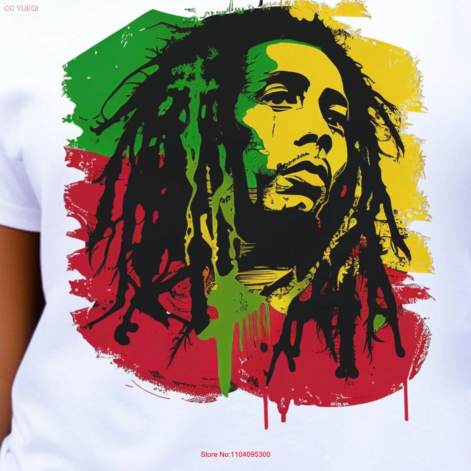 One Love Bob Marley T Shirt long or short sleeves