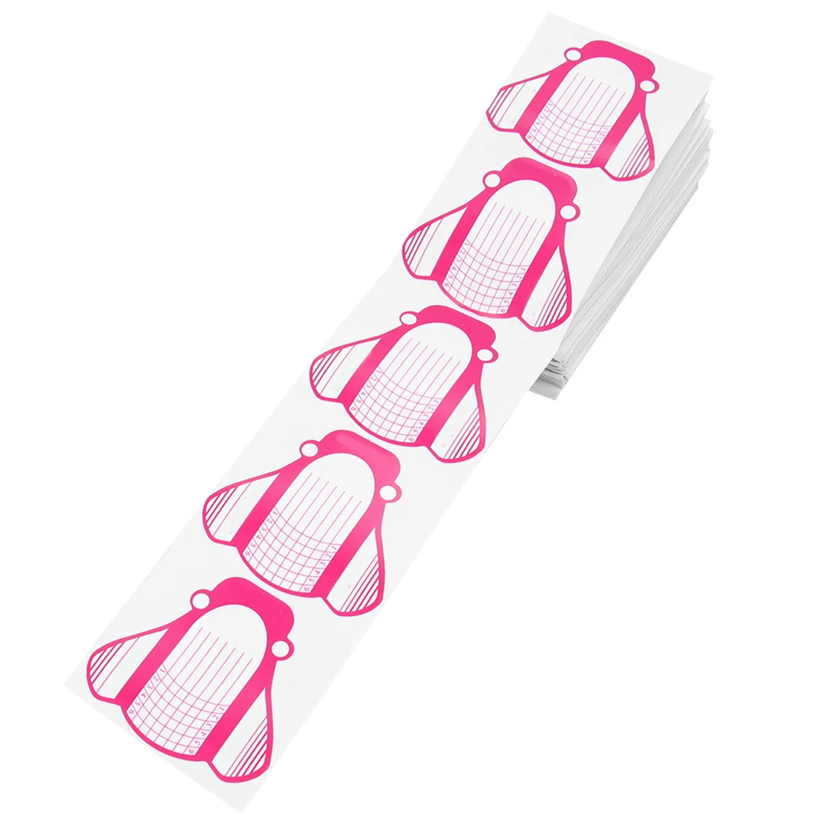 200Pcs Nail Art Tips Extension Stickers Horseshoe Shaped Manicure Tool for Beginners Students Female Friends Gift