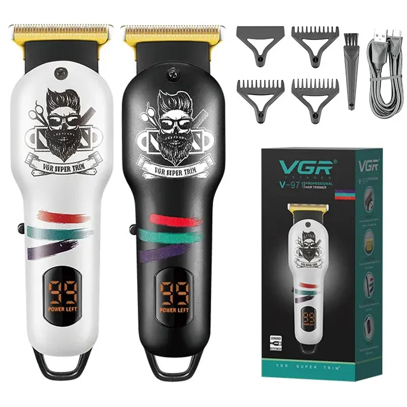 VGR Rechargeable Vintage Compact Electric Hair & Beard Trimmer Men's Grooming Body Face Cut Beard Electric Professional Hairstyl