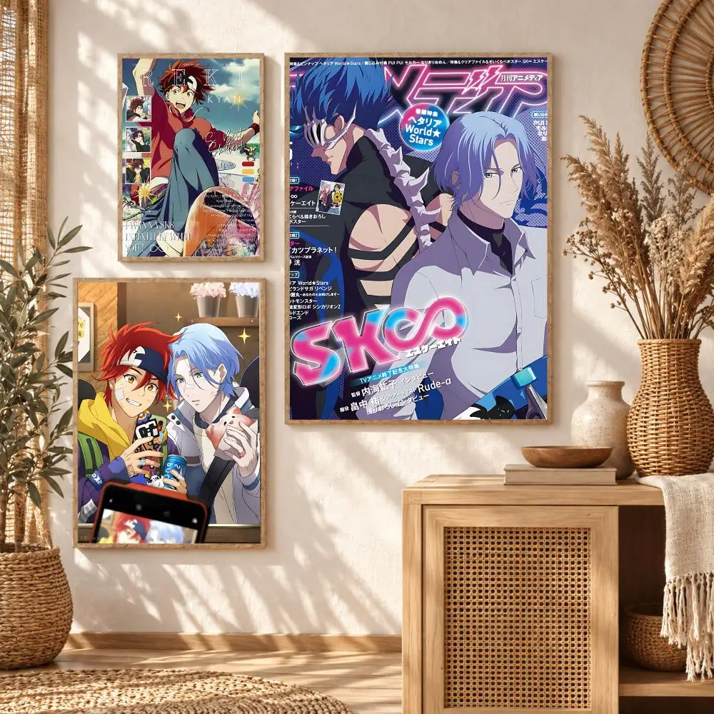 Anime Boy S-Sk8 The Infinity Poster Modern Waterproof Wall Art for Bedroom Living Room Bar Hallway Decor