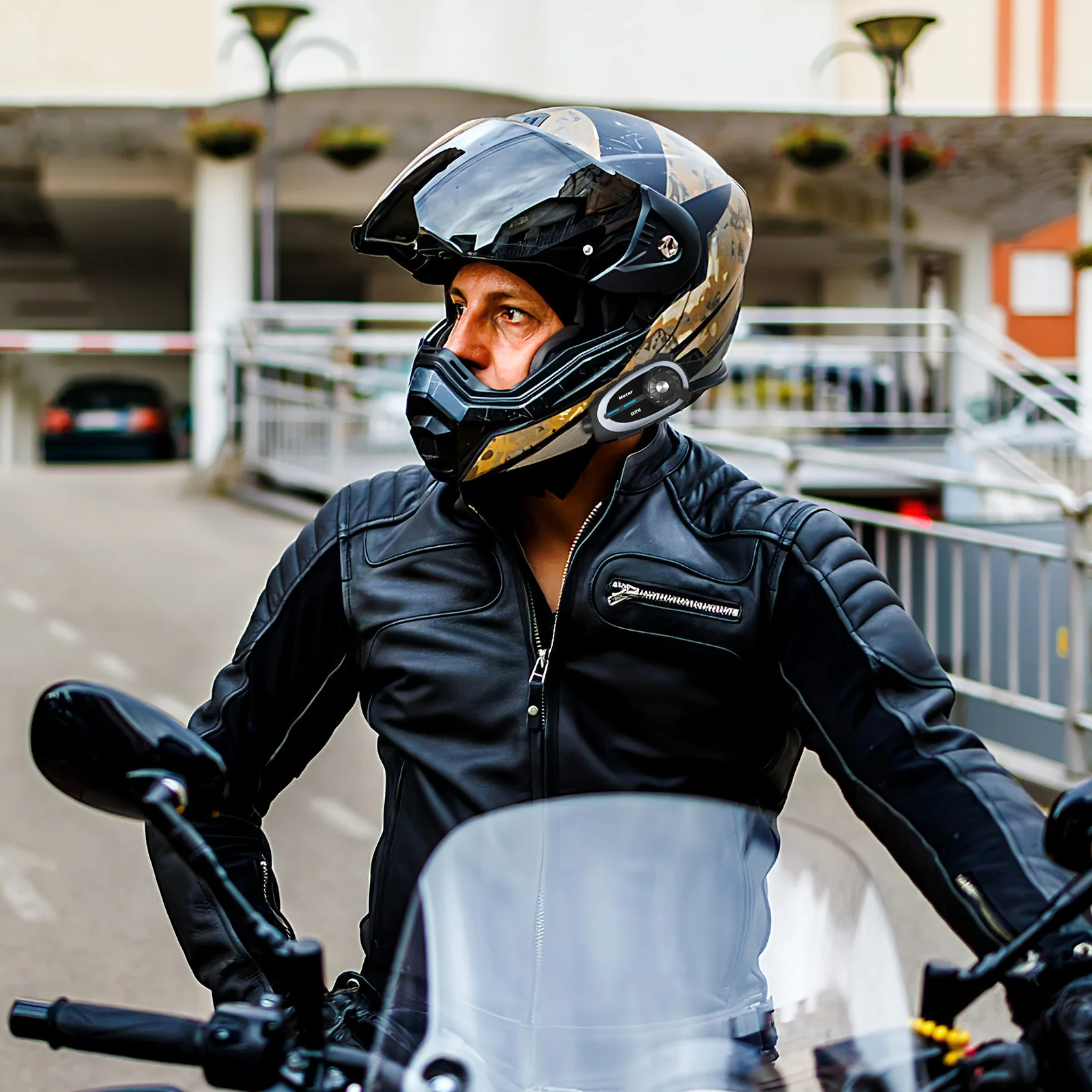 

Headset 1080p Camera Ipx6 Waterproof Intercom Music Sharing Group Riding Enhanced Audio Comfortable Fit