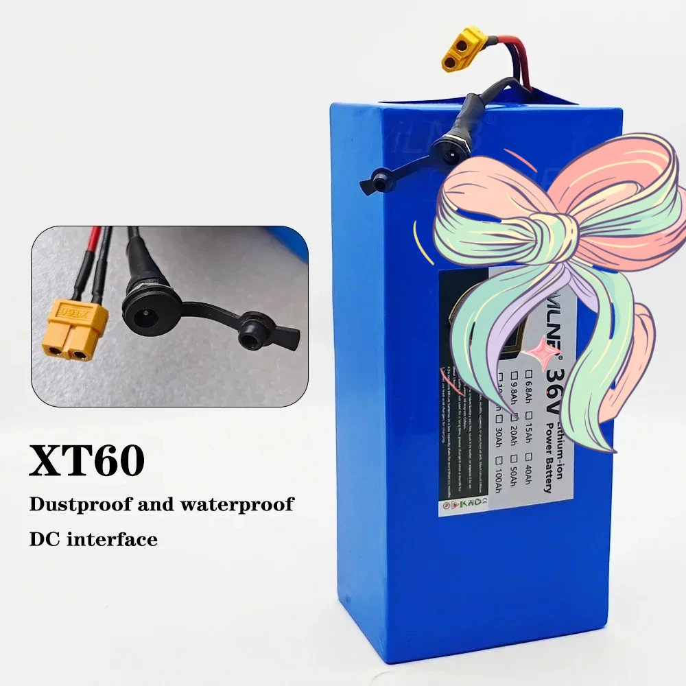 

21700 10S4P литиевый аккумулятор, новый встроенный BMS высокой мощности 36 В, 20 Ач, 1000 Вт, различные резервные устройства для хранения энергии