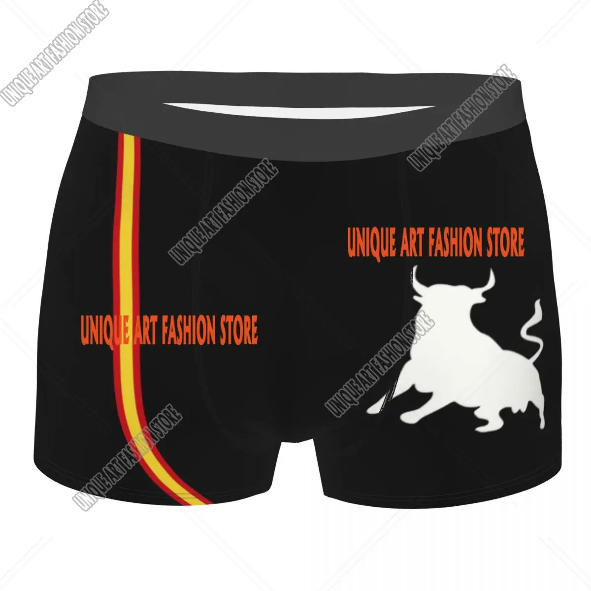 Spanish Bull The Flag Of Spain Underwear Men Sexy Printed Customized Patriotic Boxer Briefs Shorts Panties Soft Underpants