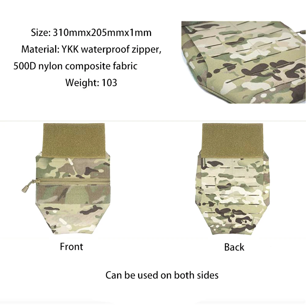 Outdoor Vest Crotch Protection Multi-purpose Molle Abdomen Pouch Bag Multifunctional Protective Baffle